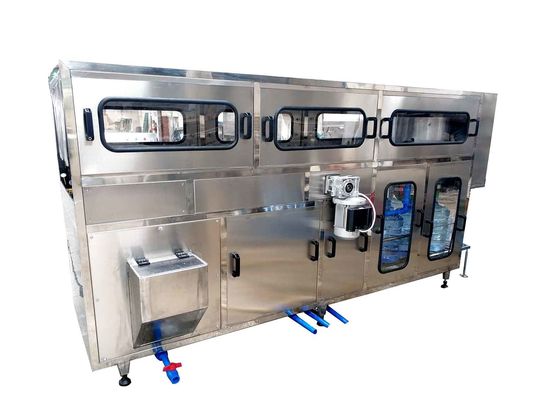 Capper υλικών πληρώσεως Rinser μπουκαλιών μηχανών πλήρωσης εμφιαλωμένου νερού 200BPH 5gallon 3in1 μηχανή